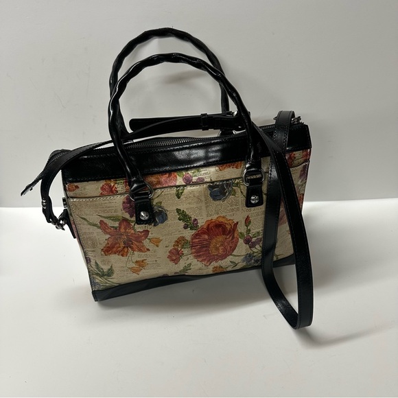 Patricia Nash Josselin Floral Print Women's Bag with Black Accents - Picture 6 of 9